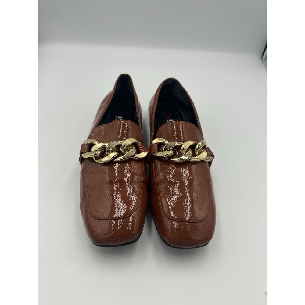 Blondo Waterproof Women's Brown Patent Shoe Loafer Size 8.5 See Measurements